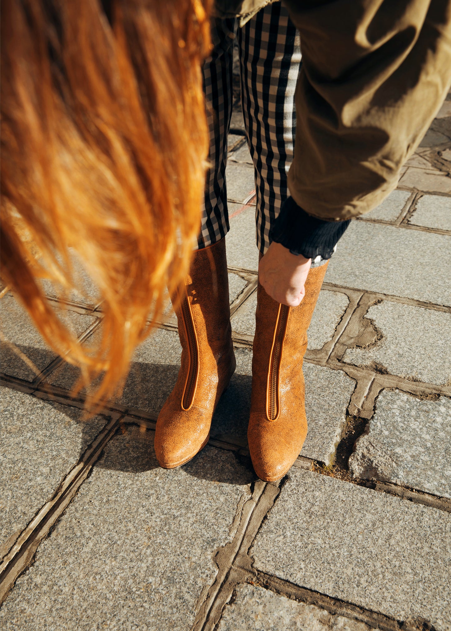 The New Elton Zip in Mottled Rust