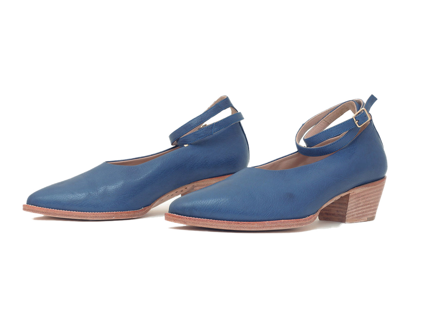 Carroll Low Heel Blue