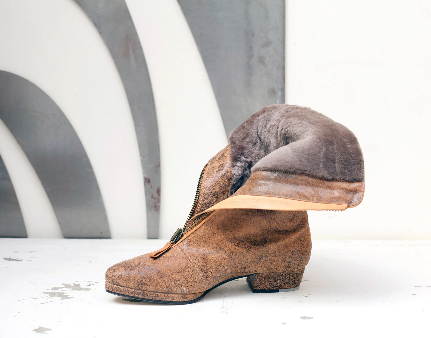 The New Elton Zip in Mottled Rust