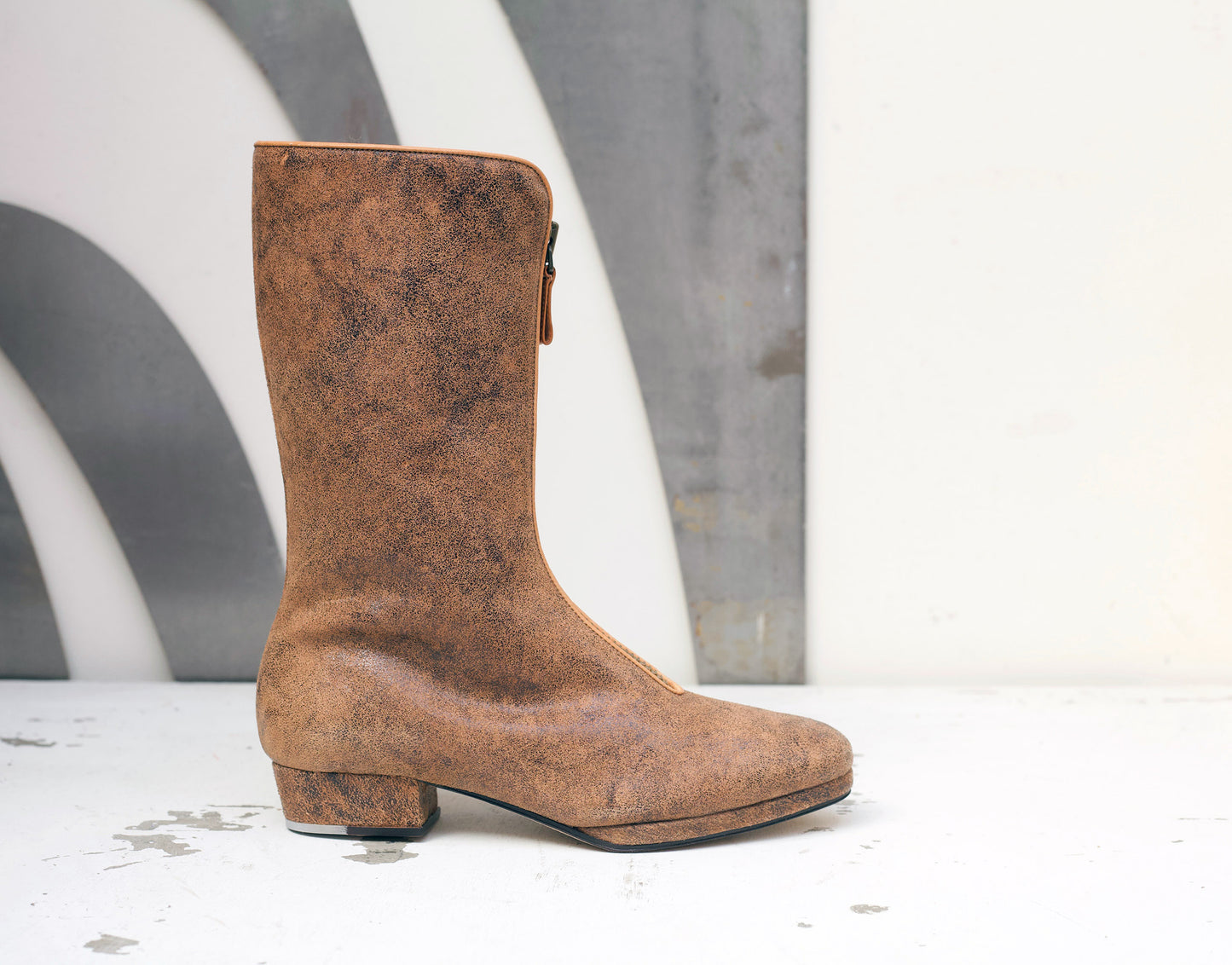 The New Elton Zip in Mottled Rust