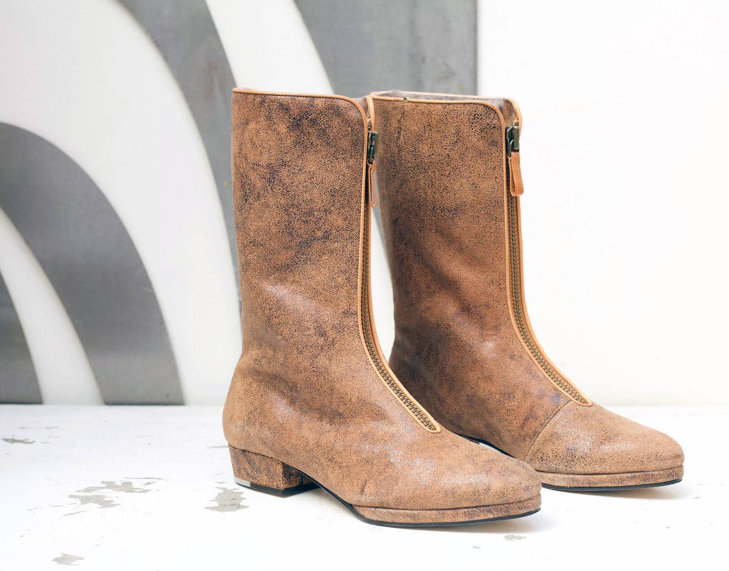 The New Elton Zip in Mottled Rust