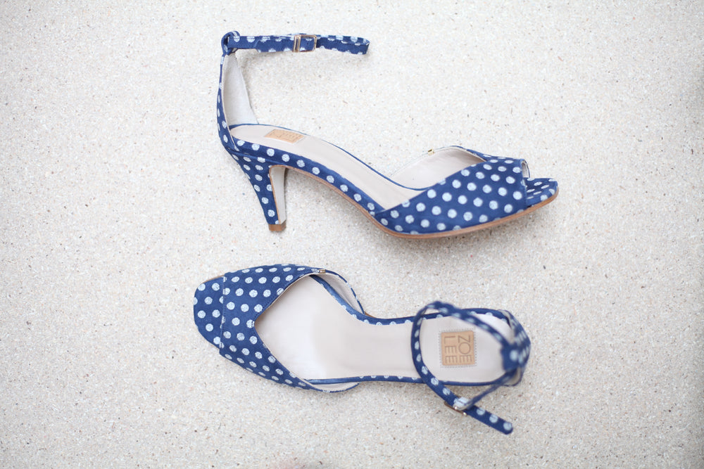 Sara Blue Polka Dots