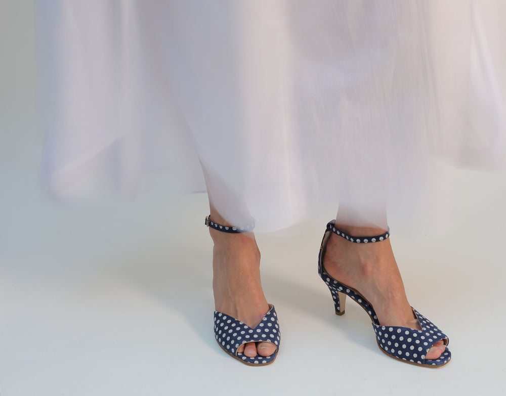 Sara Blue Polka Dots