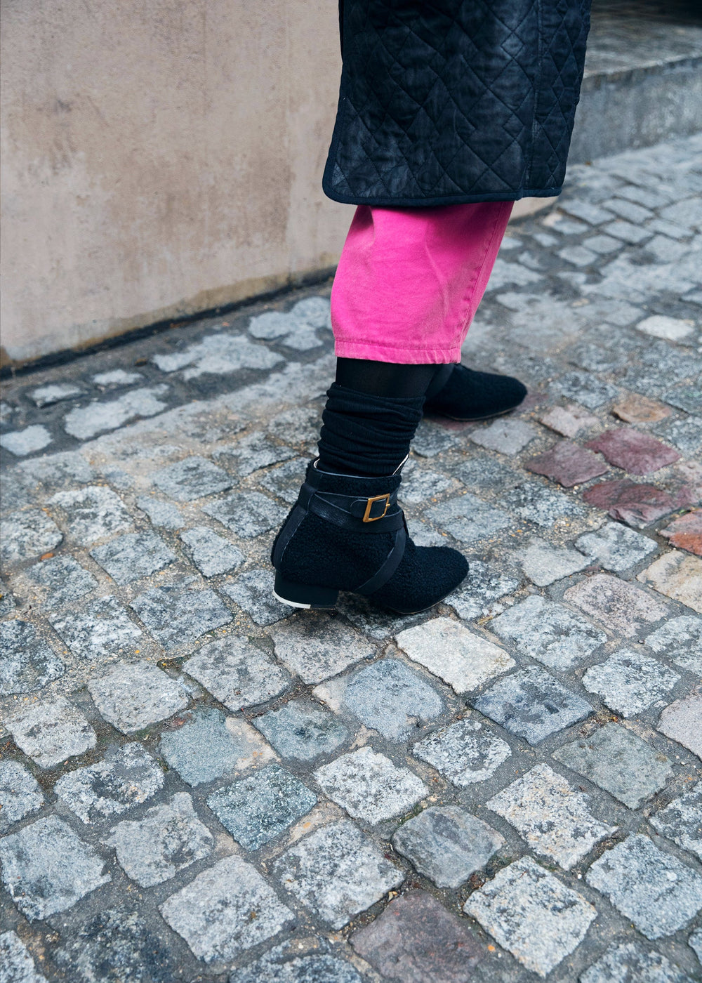 Zac Shearling Boot Black