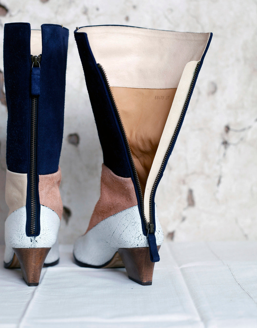 The Broussard in patched camel.