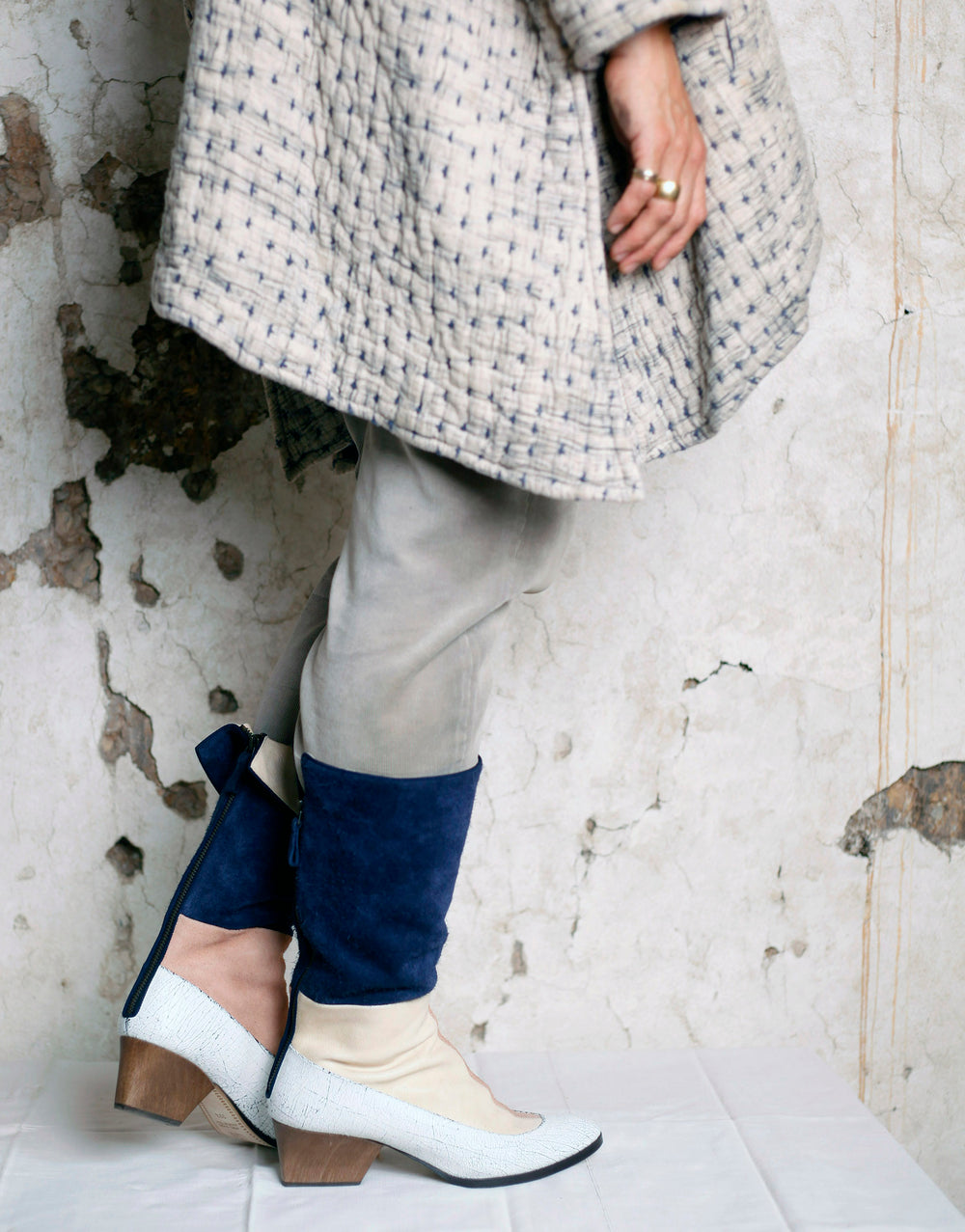 The Broussard in patched camel.