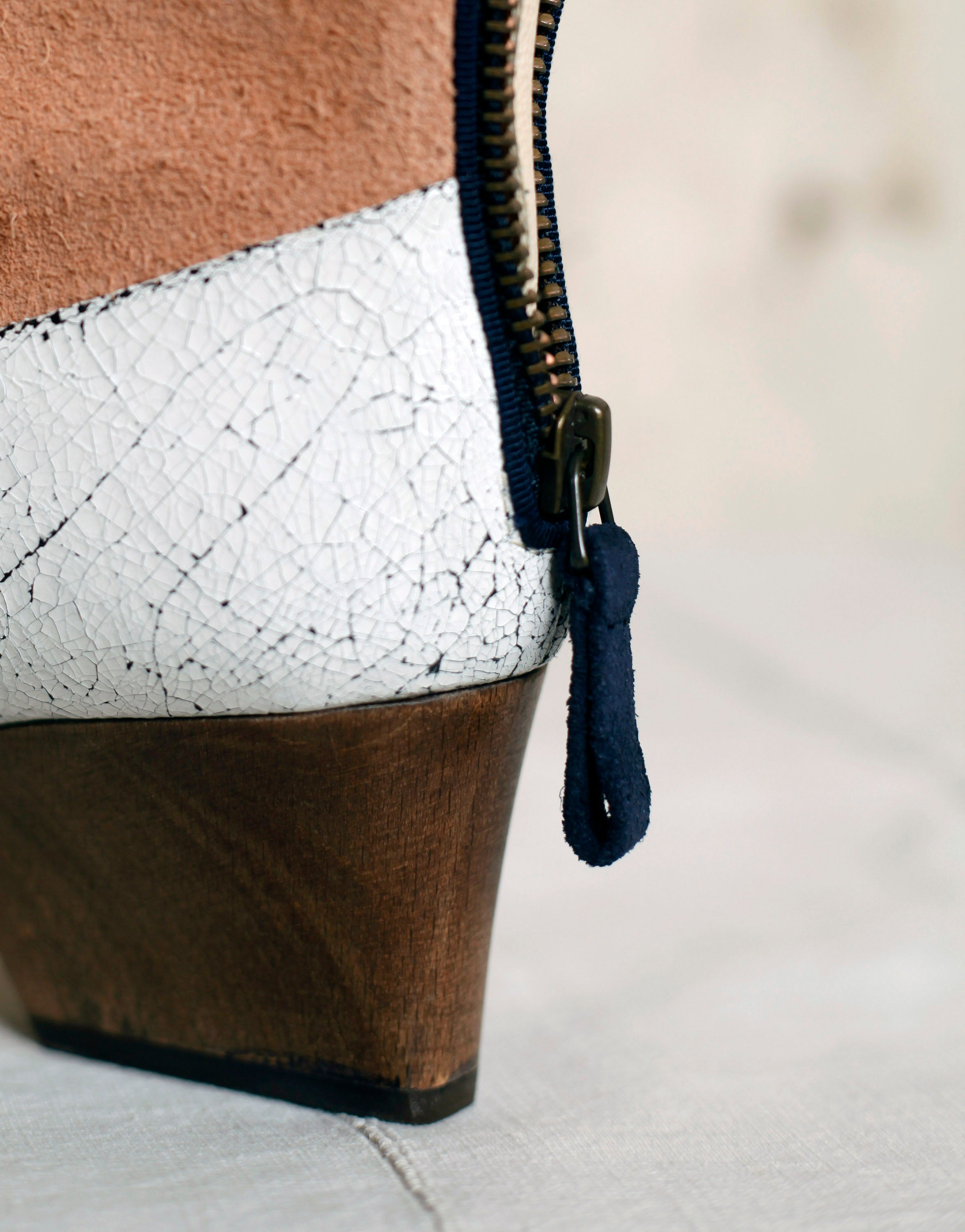 The Broussard in patched camel.