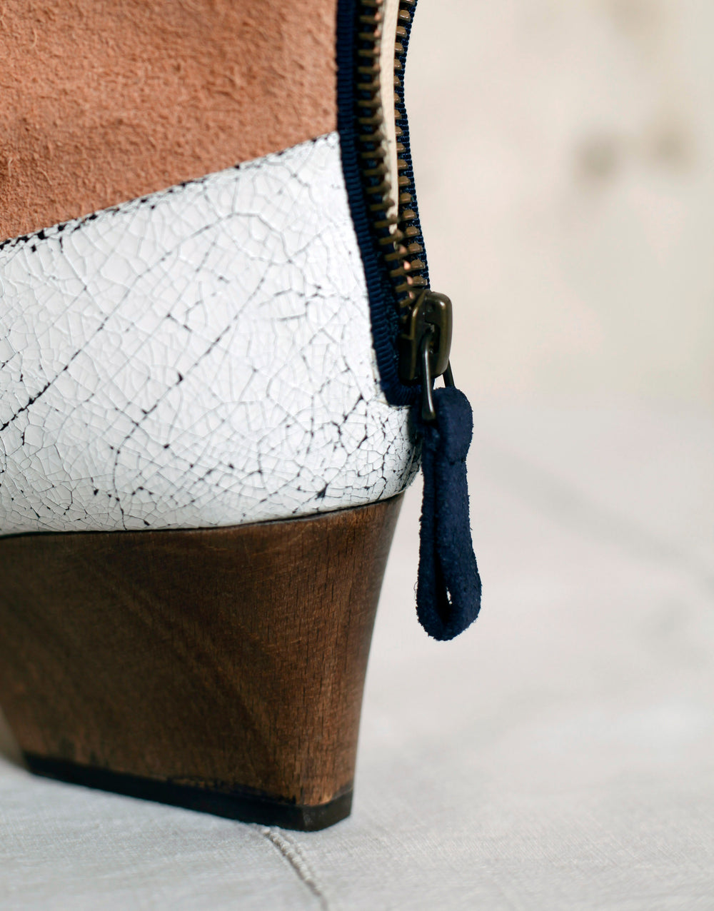 The Broussard in patched camel.
