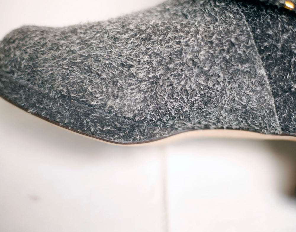 The Olla in stormy suede