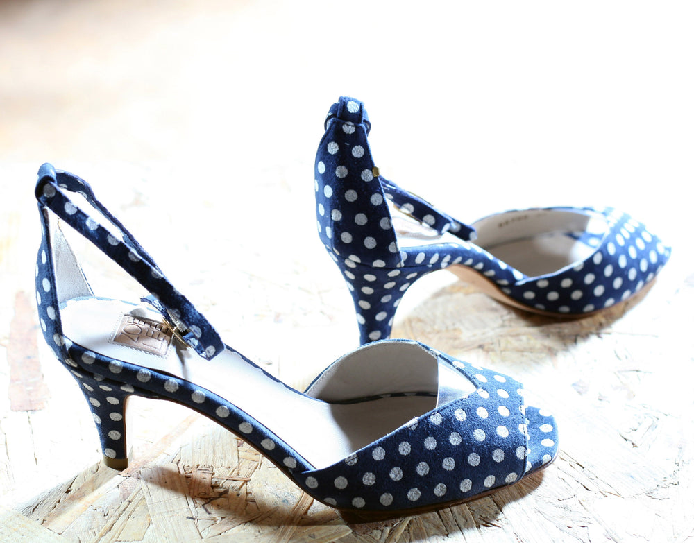 Sara Blue Polka Dots