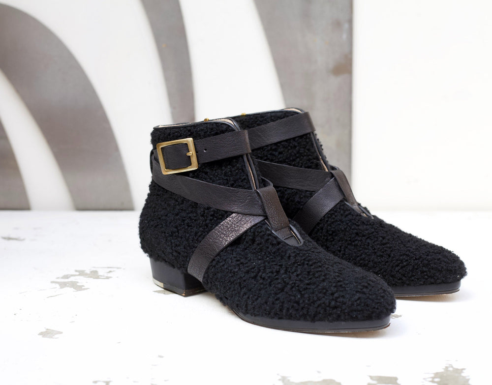 Zac Shearling Boot Black