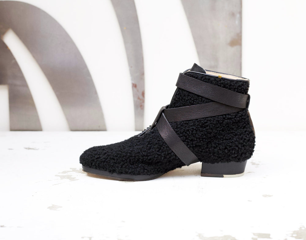 Zac Shearling Boot Black