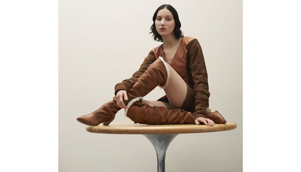 The Regard in Tobacco and Shearling