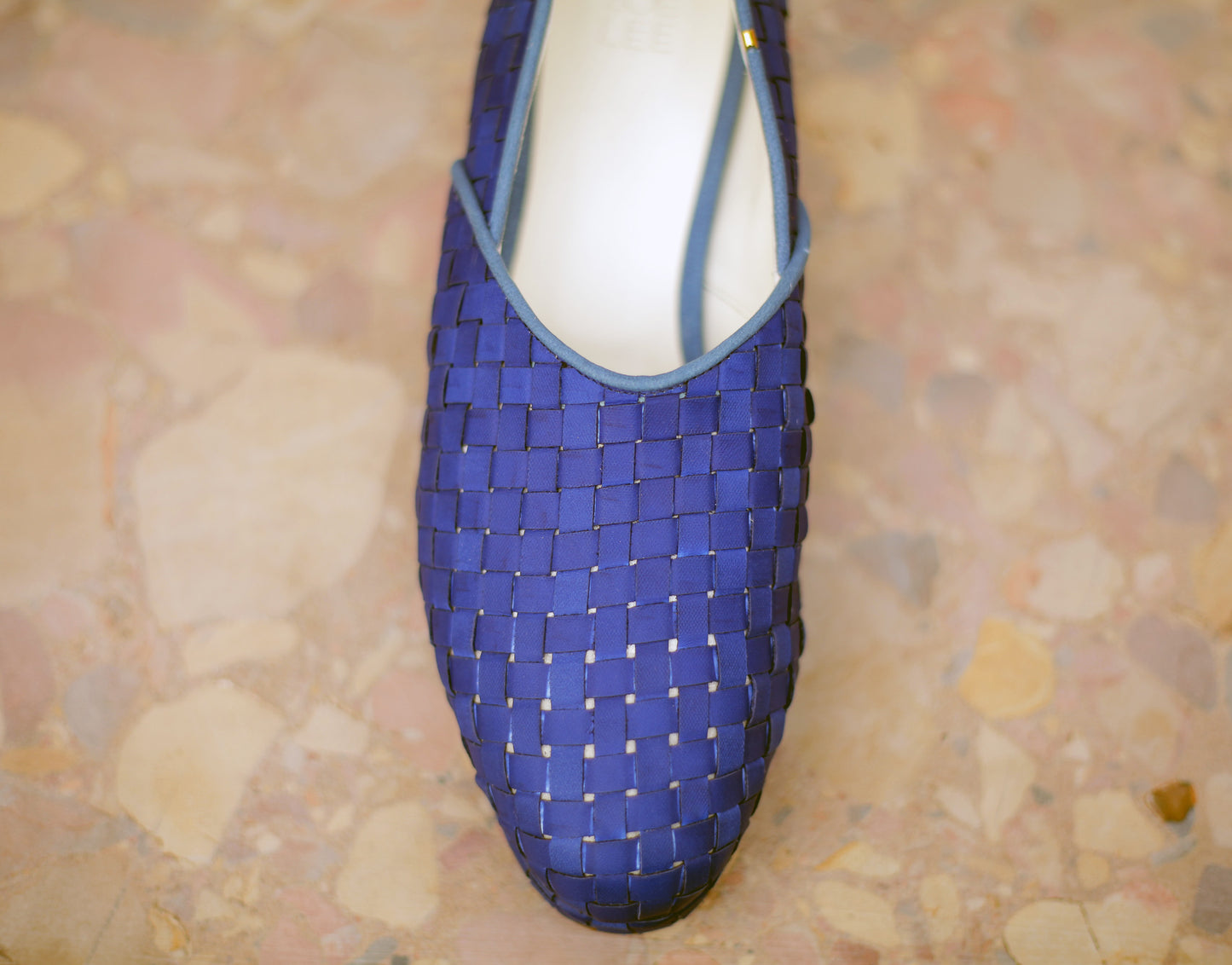 The Beaux in Woven Blue