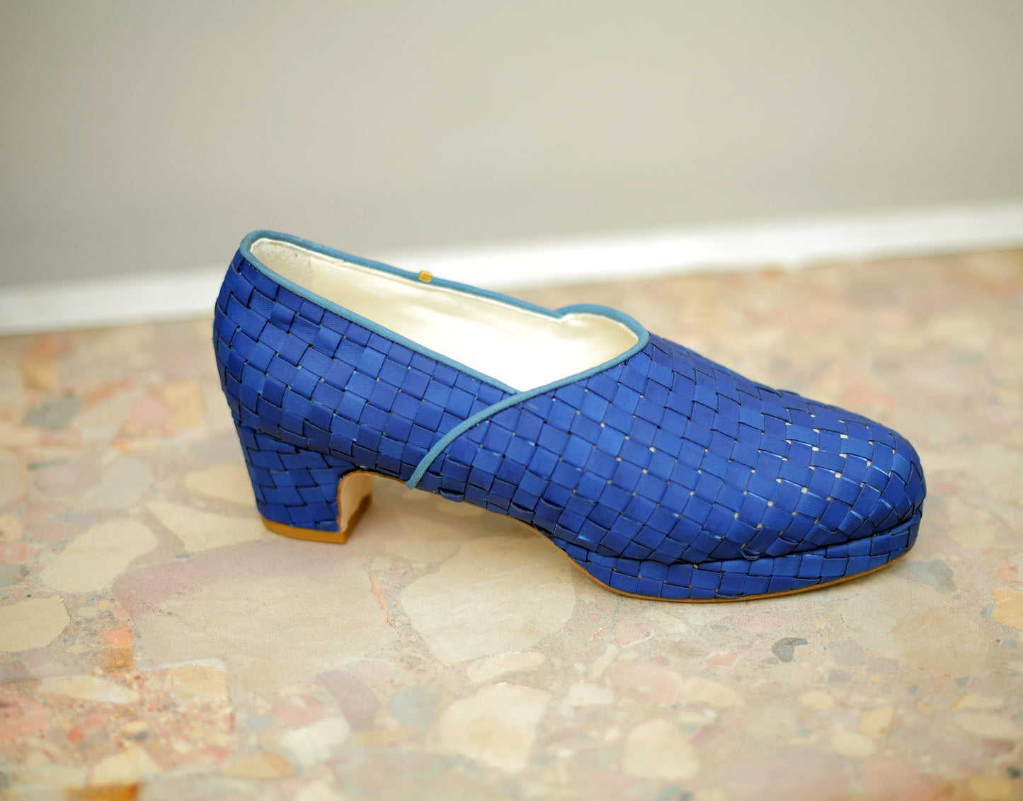 The Beaux in Woven Blue