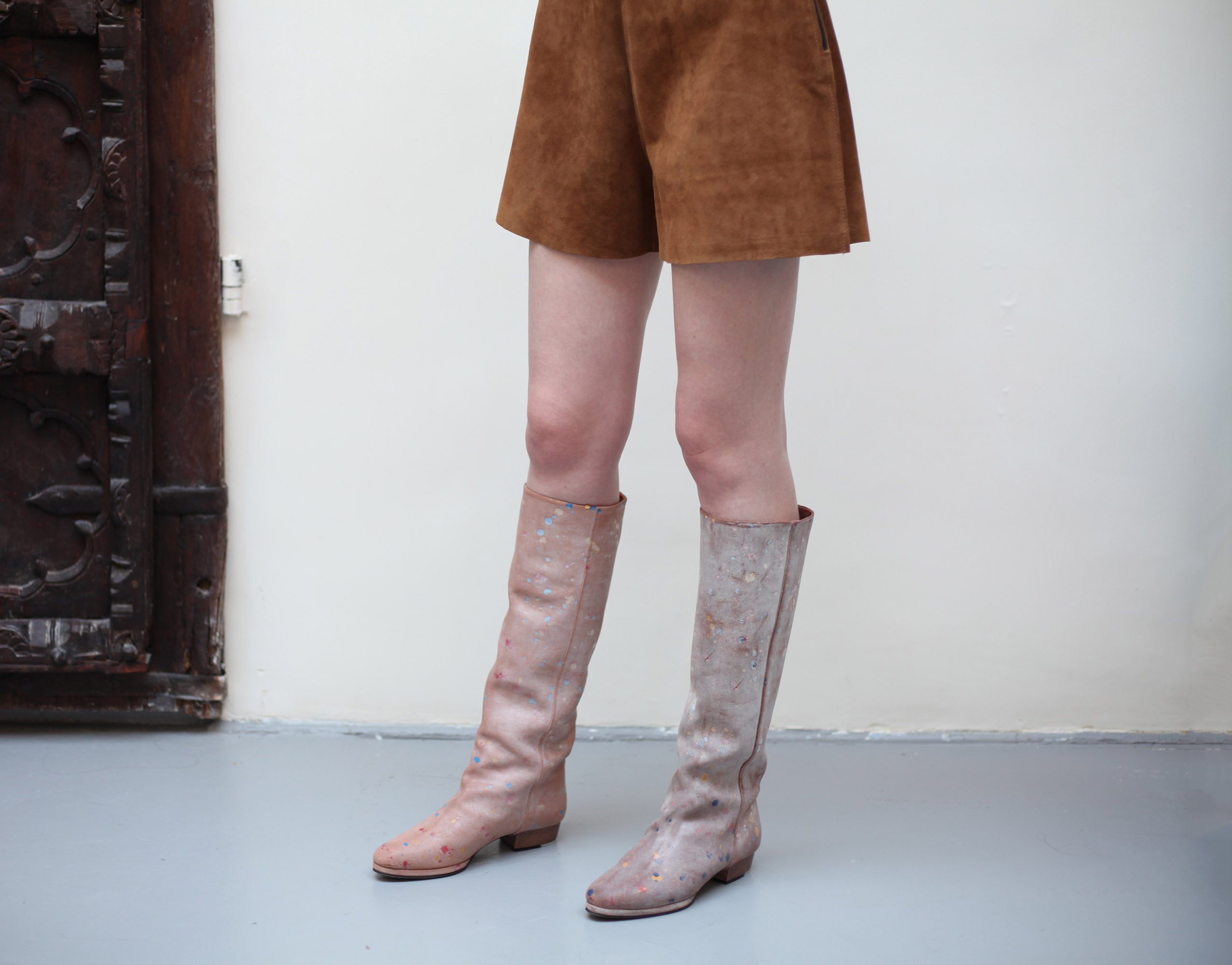 The Boutte in Splattered Waxed Peach