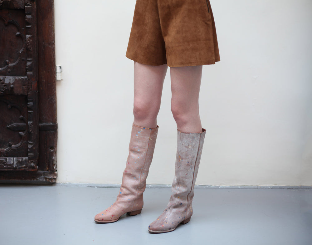 The Boutte in Splattered Waxed Peach