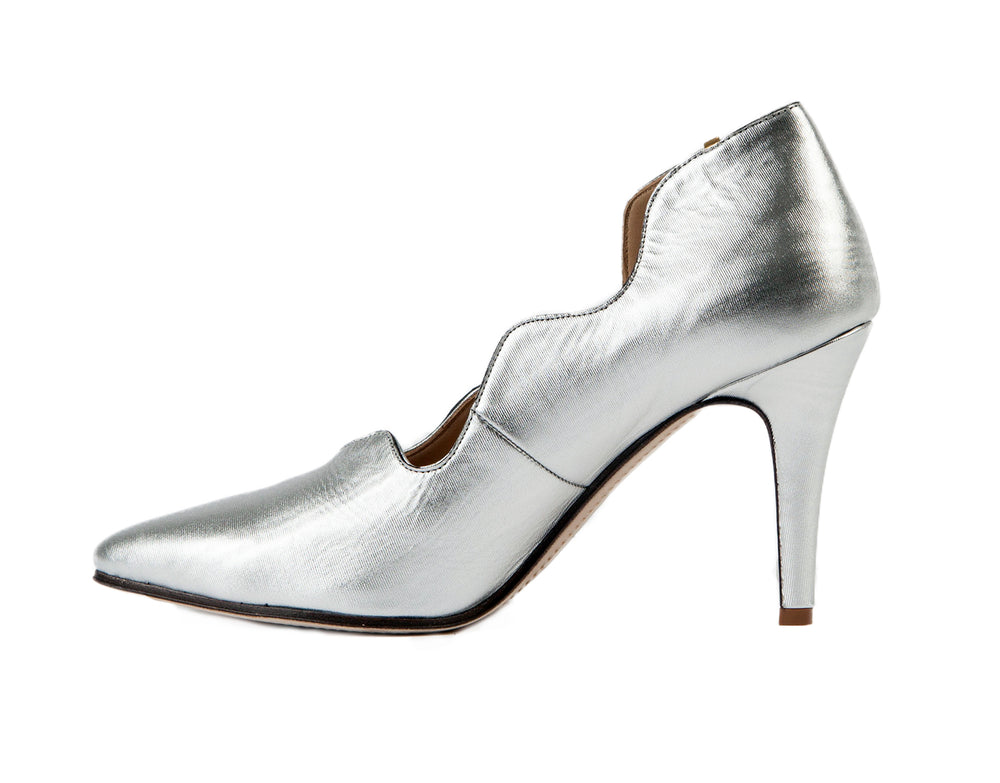 The Marlon Silver Heel