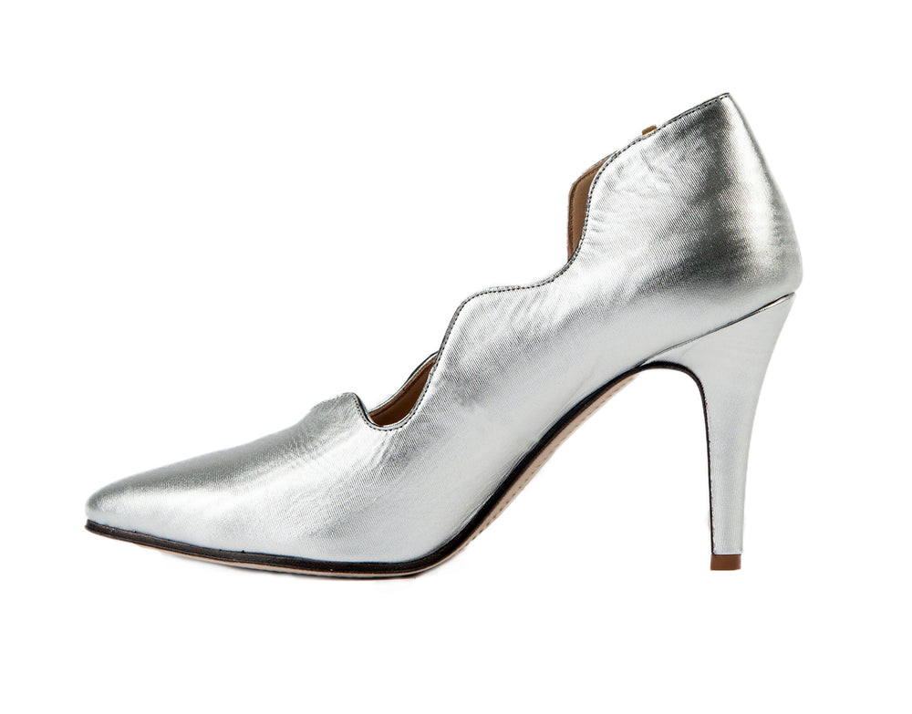 The Marlon Silver Heel