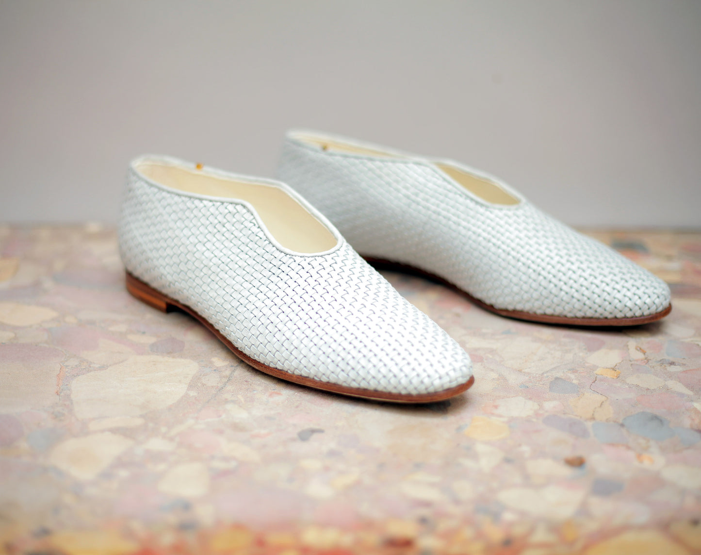 The PHOS PHORO X ZOE LEE COLLABORATION The Watson in Upcycled Italian Hand Woven Calfskin