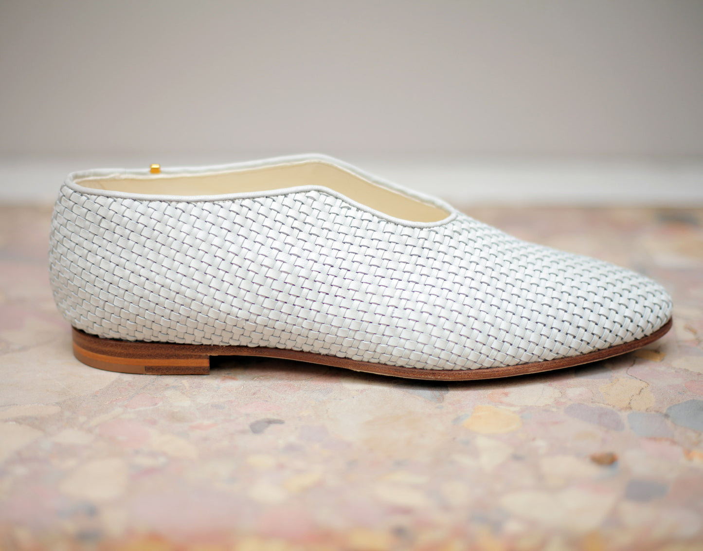 The PHOS PHORO X ZOE LEE COLLABORATION The Watson in Upcycled Italian Hand Woven Calfskin