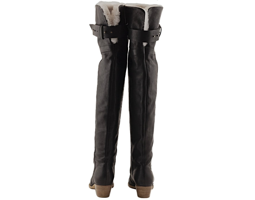 Regard in Black Veg Tan and Shearling