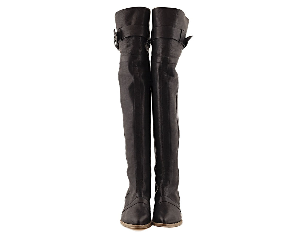 Regard in Black Veg Tan and Shearling